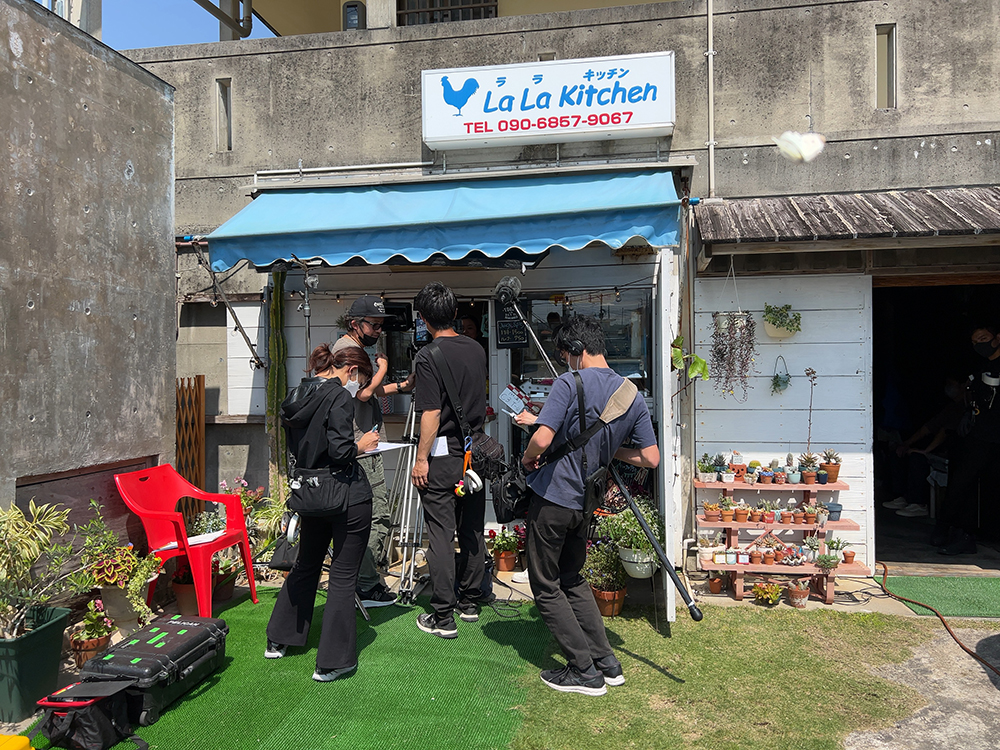 オリオンドラフト CM撮影中